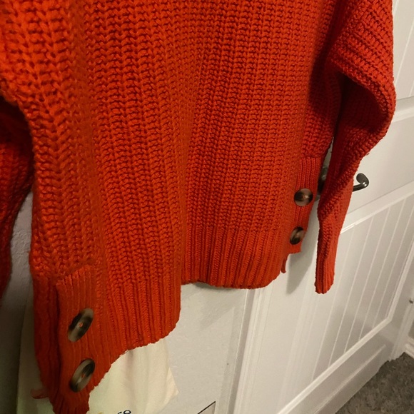 MADEWELL RED MOCK-NECK SWEATER - Picture 3 of 8